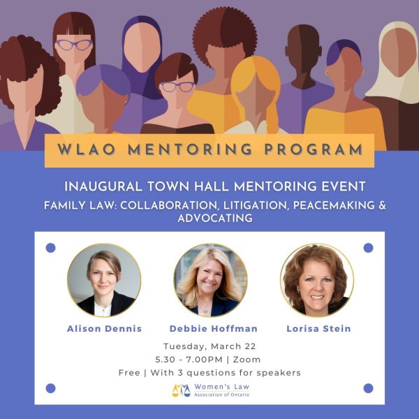 March 22, 2022 - Inaugural Mentoring Town Hall - Family Law