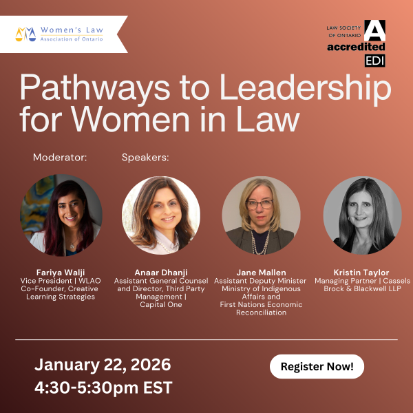 Pathways to Leadership for Women in Law